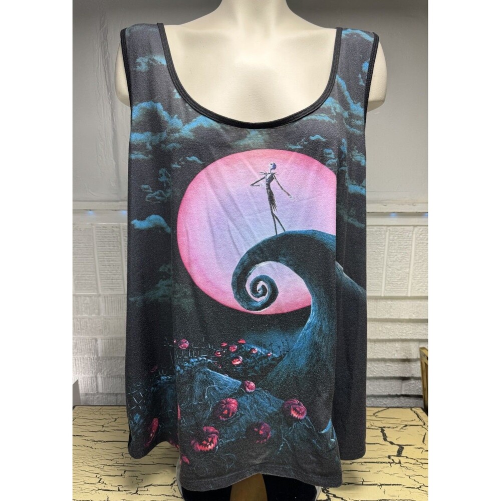 The Nightmare Before Christmas Jack Skellington Women’s Tank Top Shirt Plus 3X